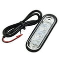 WHITE STYLE LED FLUSH FIT KELSA BAR MARKER LAMP LIGHT 12v 24v BRAKE