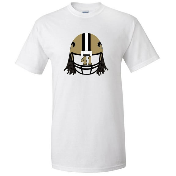 WHITE Saints Alvin Kamara Helmet T-shirt TODDLER