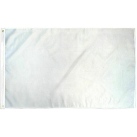 WHITE Solid Color Flag 3x5ft Blank Flag SUPER POLYESTER 100D FADE RESISTANT