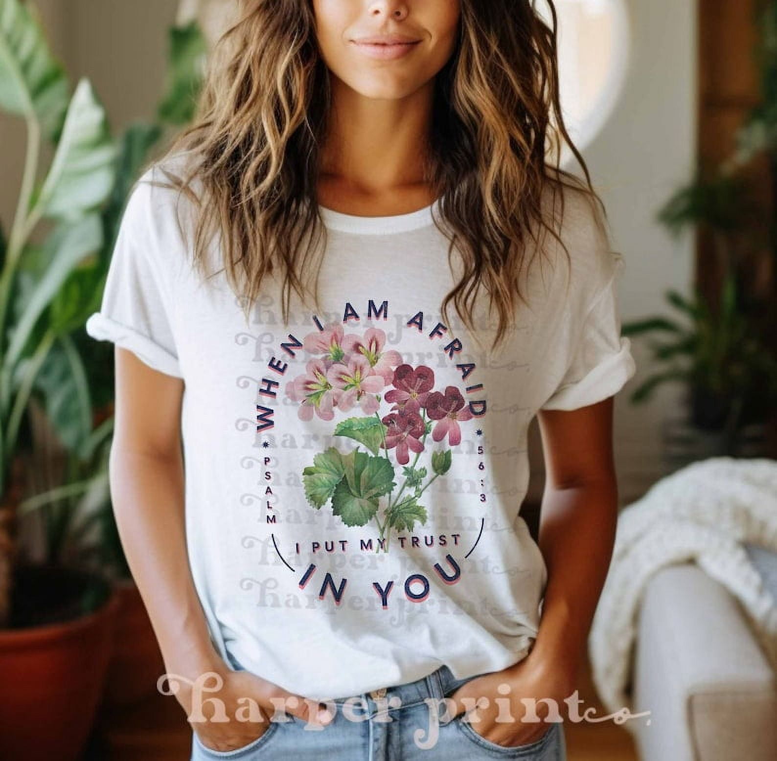 [WHITE] Sublimation Designs Downloads Christian PNG Floral DTF Transfers Botanical Flower ...