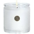 thumbnail image 1 of Aromatique White Teak Moss Textured Glass Scented Jar Candle, 1 of 1