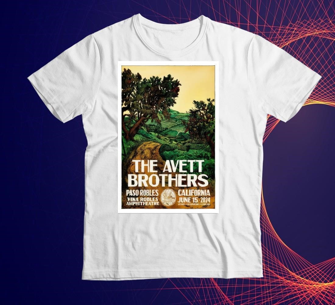 [WHITE] The Avett Brothers Jun 15 2024 Vina Robles Amphitheatre In Paso