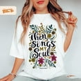 [WHITE] Then Sings My Soul Floral Christian , Psalm Scripture Popular