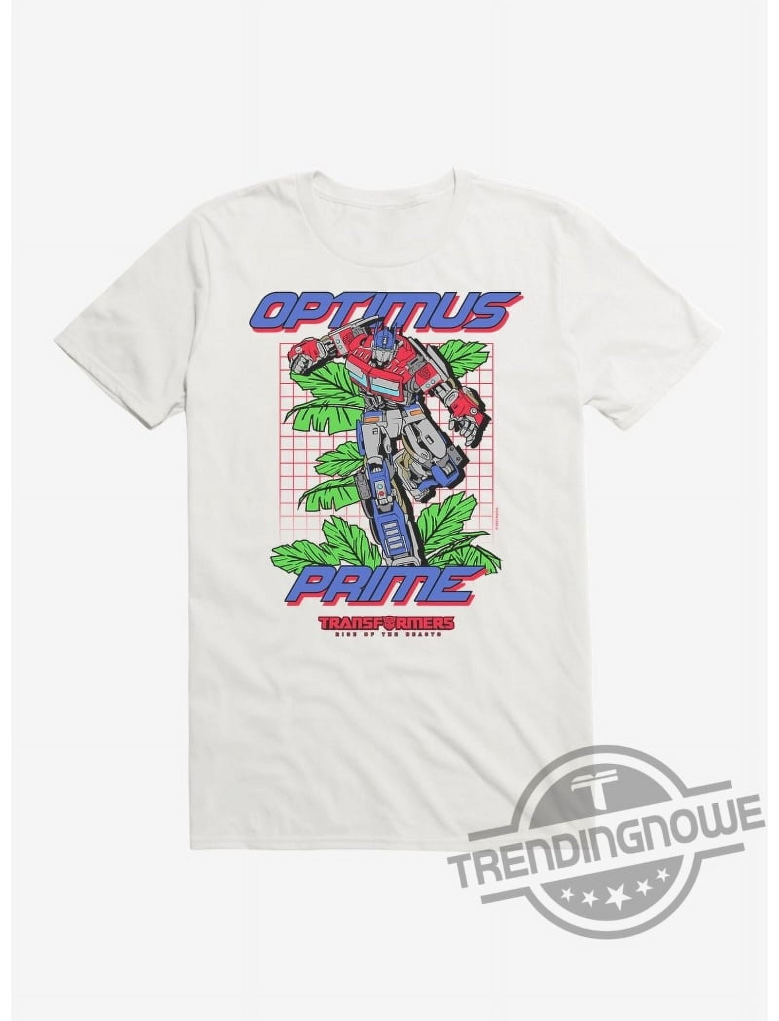 [WHITE] Transformers Rise Of The Beasts Optimus Prime Palms Gift Shirt
