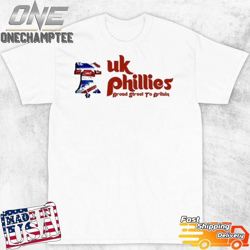 [WHITE] Uk Phillies Broad Street To Britain Tshirt