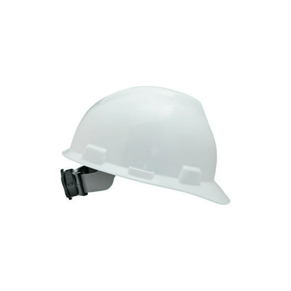V-Gard® Slotted Hard Hat Cap, Fas-Trac® III Suspension, White
