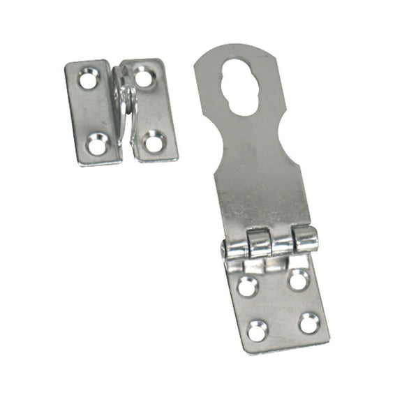 Whitecap Swivel Safety Hasp - CP/Brass - 1" x 3" [S-0579C]