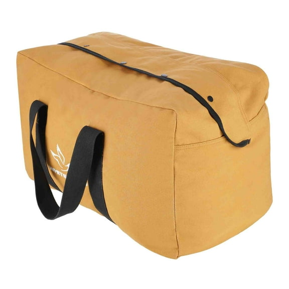 White Duck Outdoors Hoplite Parachute Duffel Bag – Heavy Duty Foldable Canvas Cargo Bag with Snap-Closure for Outdoor, Travel & Multipurpose Use (24" x 15" x 13", Tan)