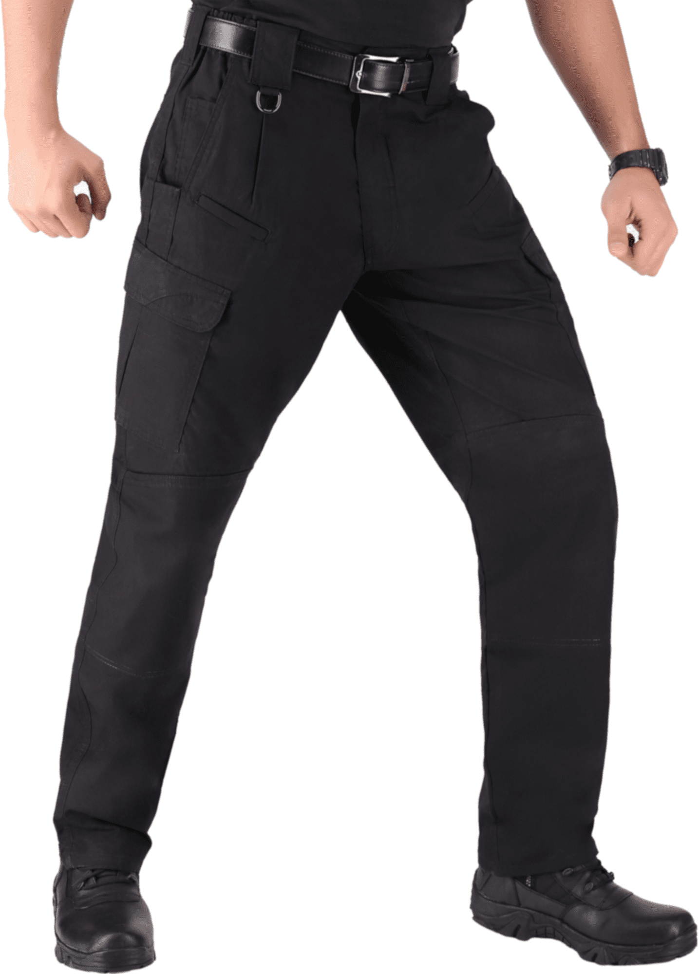 Men's Pants All Season Cargo Pants Multi Pocket Hem Solid Color