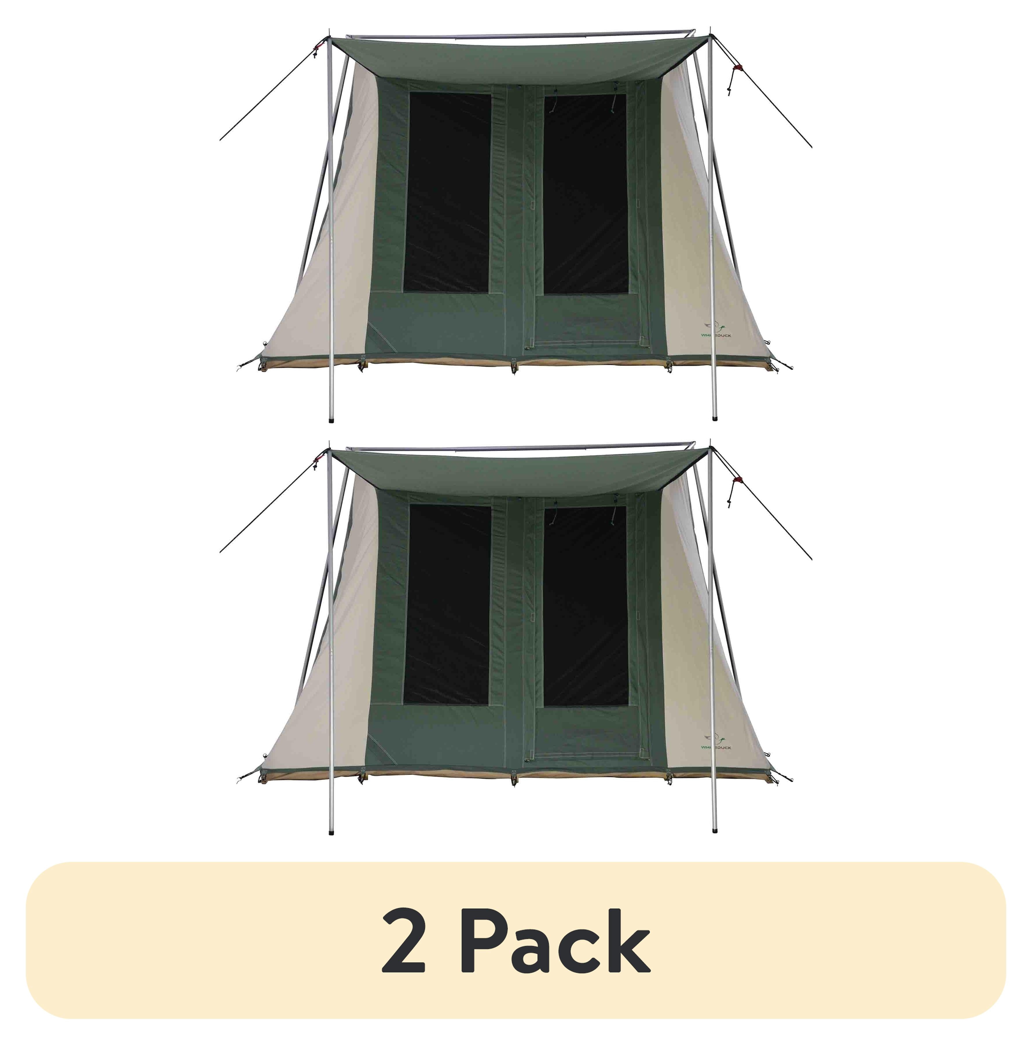 2 pack) White Duck Outdoors Prota Cabin 6-Person Canvas Tent – All