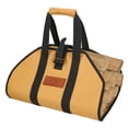 thumbnail image 1 of WHITEDUCK TUFF Large Capacity Tan Waxed Canvas Log Carrier, 1 of 8