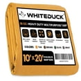 thumbnail image 1 of WHITEDUCK Tan 10'x20' 100% Canvas Tarp and Endless Use Cover Waterproof Heavy Duty 18 oz w/Rustproof Grommets, 1 of 9