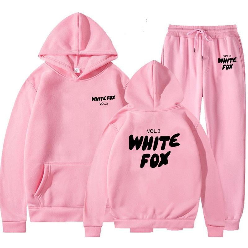 WHITEFOX Womens 2 Piece Outfits Lounge Hoodie Sweatsuit Sets Oversized ...