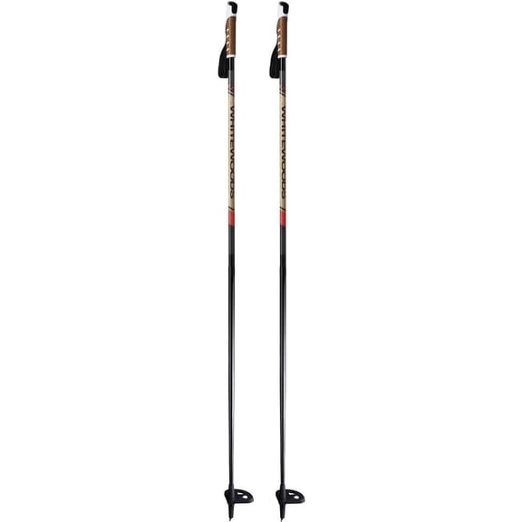 WHITEWOODS Cross Trail-Glass/Touring Ski Poles Brown/Black, Size: 135 (CTP-GT-BR-BK-135)
