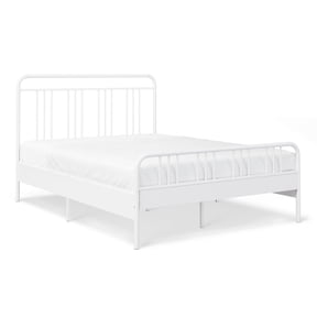 Mainstays Kids Full Size Metal Platform Bed Frame, White