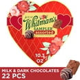 thumbnail image 1 of Whitman's Sampler Valentine's Day Red Floral Heart Assorted Milk & Dark Chocolate Candy Gift Box, 10.3 oz., 1 of 8