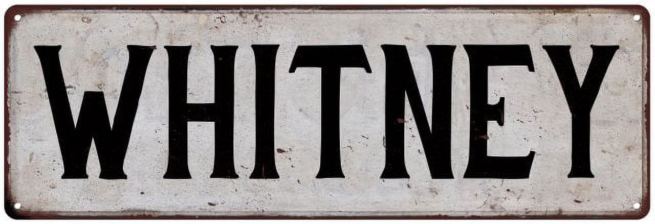 Whitney Sign WHITNEY Vintage Look Gift Rustic Chic Metal Sign 6x18 206180036818 ...