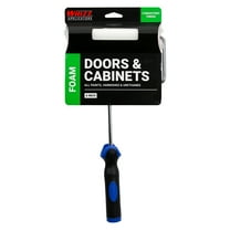 WHIZZ 6" Foam Mini Paint Roller with Handle for Cabinets & Doors