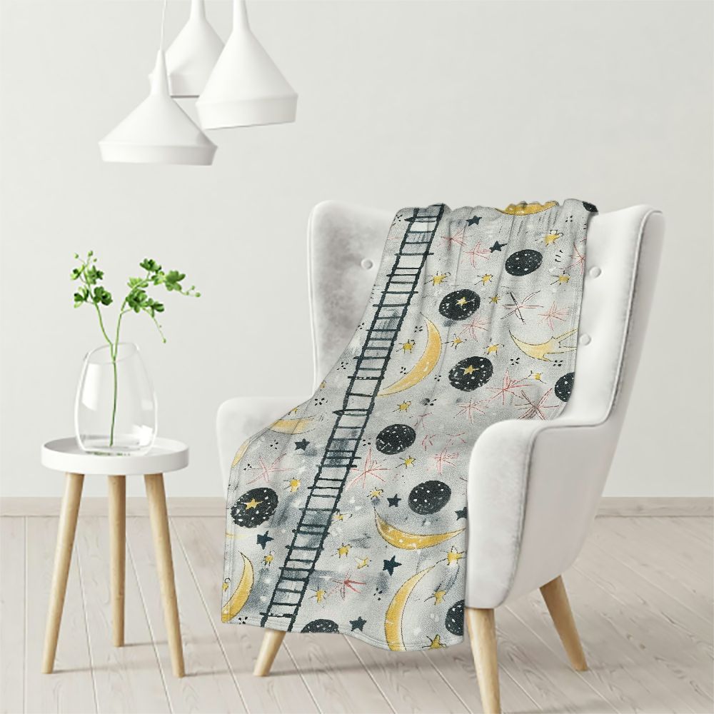 Photo inspiration: Visual Reference: Whkang Scandinavian Throw Blanket Style Cartoon Scene With Bear And