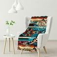 thumbnail image 1 of WHKANG Western Decor Throw Blanket Aztec Plush Blanket Cowboy Cowgirl Southwestern Sherpa Blanket Kids Adult Rustic Farmhouse 60x80in, 1 of 6