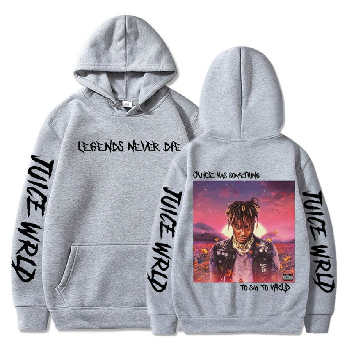 WHKJZSQWH Juice Hoodie Wrld Pullover Hip Hop Rapper Casual Sweatshirt ...