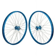 Se Bikes J24SG Wheelset 26in B/O 3/8inx100-110mm FW Rim Brake Clincher Blue