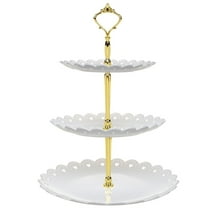 WHLBF Clearance 3-Tier Cupcake Stand Cake Dessert Wedding Event Party Display Tower Plate New