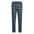 thumbnail image 1 of WHLBF Men Plus Size Pants Casual Fashion Button Zipper Closure Plaid Casual Pencil Pants Trousers Navy 12(XXL), 1 of 6