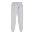 thumbnail image 1 of WHLBF UTTOASFAY Womens Pants High Waist Drawstring Multi-Pockets Casual with Long Sweatpants Gray M, 1 of 6