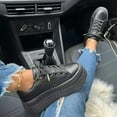 thumbnail image 1 of WHLBF Women's Casual Shoes Fashion Comfortable for Walking Sneakers Lace Up Shoes Black 9.5(43), 1 of 6