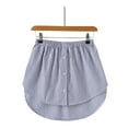thumbnail image 1 of WHLBF Women's Clearance Layered Tiered Sheer Shirt Extender Extender Half Slip Plus Size Skirt Blue L(L), 1 of 4