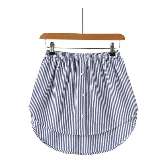 WHLBF Women's Clearance Layered Tiered Sheer Shirt Extender Extender Half Slip Plus Size Skirt Blue S(S)