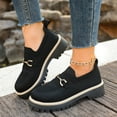 thumbnail image 1 of WHLBF Womens Shoes Round Toe Casual Plus Size Breathable Mesh Shoes Solid Color Flat Loafers Size 7, 1 of 9