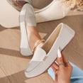 thumbnail image 1 of WHLBF Womens Shoes Slip-on Lightweight Flat Bottom Casual French Buckle Toe Low Cut Sleeve One Foot Sole Shoes Size 7, 1 of 9