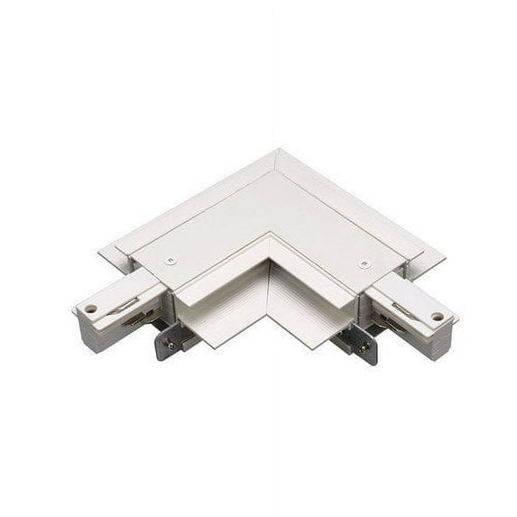 WHLLC-RTL-PT-WAC Lighting-Accessory-W Track Left Flangless Recessed T Connecter-1.7 Inches Wide by 7.13 Inches High-Platinum Finish