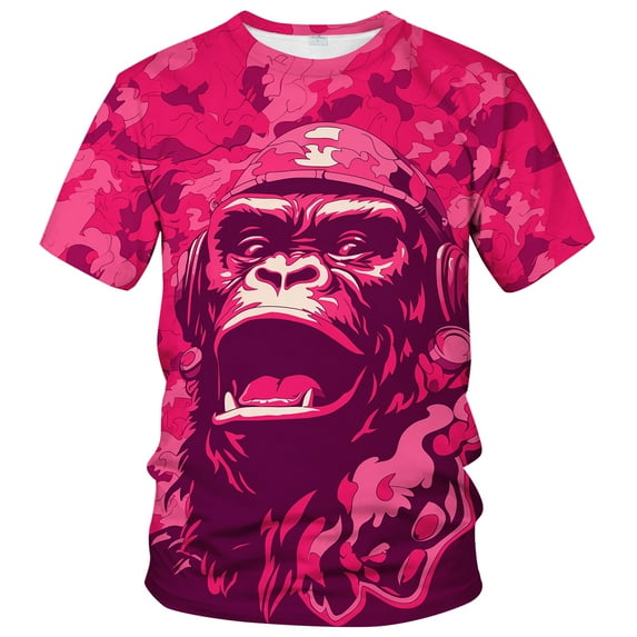 WHNBCW Funny Camo T Shirt Novelty Abstract Theme Tee Shirt