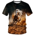 thumbnail image 1 of WHNBCW Funny Horse T Shirt Novelty Animal Graphic Theme Tee Shirt Short Sleeve Casual Wear, 1 of 7