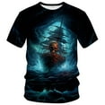 thumbnail image 1 of WHNBCW Funny Pirate T-Shirt Pirate Ship Graphic Tee Shirt, 1 of 7