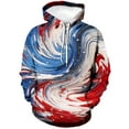 thumbnail image 1 of WHNBCW Funny Tie Dye Hoodie American Flag Style Graphic Sweatshirt, 1 of 7