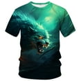 thumbnail image 1 of WHNBCW Funny Wolf Printed T-Shirt Animal Graphic Tee Shirt, 1 of 7