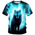 thumbnail image 1 of WHNBCW Funny Wolf Printed T-Shirt Animal Graphic Tee Shirt, 1 of 7