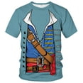 thumbnail image 1 of WHNBCW Men's Shirt With an Image of Men's Pirate Costume, Funny Pirate T-Shirt, 1 of 7
