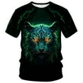 thumbnail image 1 of WHNBCW Novelty Fun Tiger T-shirt Funny Animal Graphic Tee Shirt Men, 1 of 1