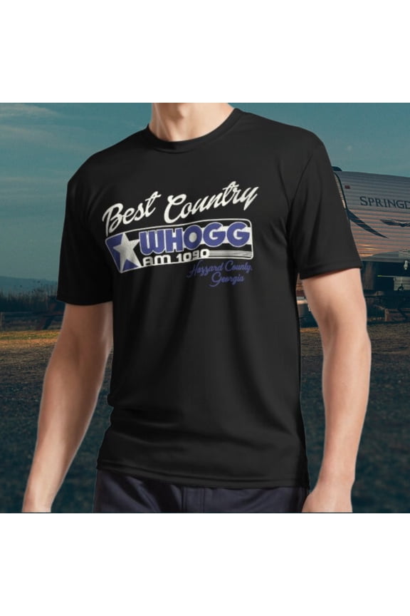 WHOGG Radio 1090 Hazzard County Georgia Active Logo T-Shirt Funny Size S to 5XL