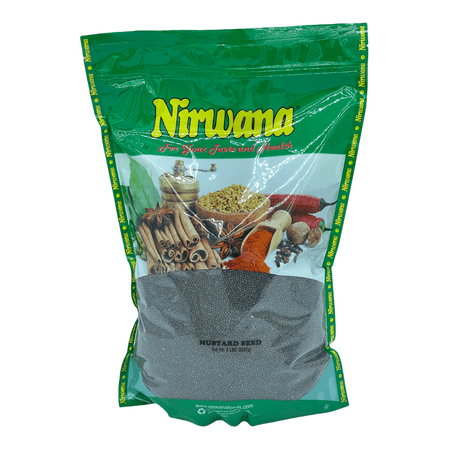 WHOLE BLACK MUSTARD 80 OZ POUCH BY NIRWANA