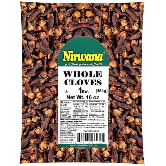 Nirwana Cloves Whole Hand Selected Luang Clavo 16oz