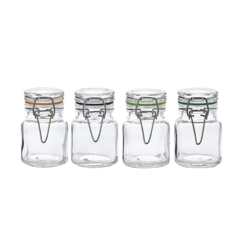 OSQI [Taller] 92oz Glass Jars with Airtight Lid - Set of 3 Large Glass Food Storage  Jars for Kitchen Pantry Spaghetti, Square Mason Jars with Labels