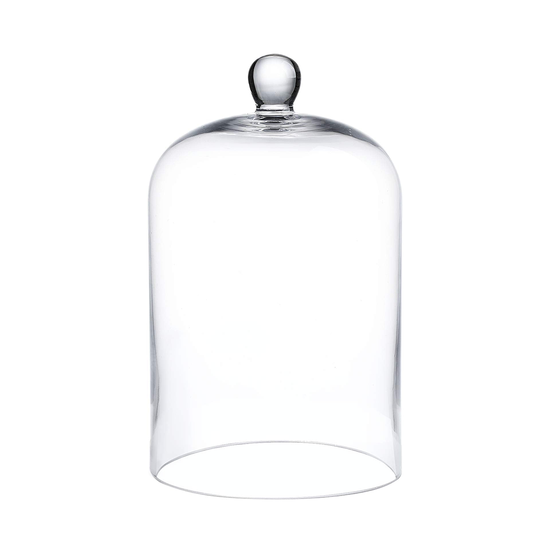 WHOLE HOUSEWARES | Clear Glass Dome | DIY Snow Globes | Decorative Jar | 6"x10"