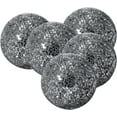 thumbnail image 1 of WHOLE HOUSEWARES | Decorative Balls | Black Glass Mosaic Sphere Set of 5 | 3" Diameter | Modern Orbs, 1 of 5