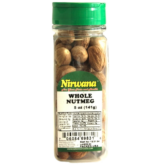 WHOLE NUTMEG 5 OZ JAR BY NIRWANA